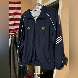 Notre Dame Adidas Jacket Sized XL